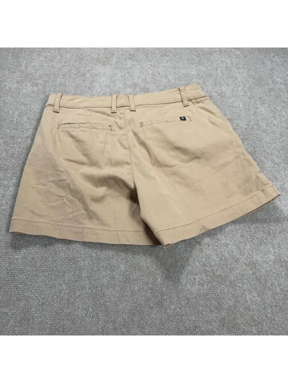 Banana Republic Khaki Chino Shorts Women's 6 Stretch Cotton Viscose Tan Casual
